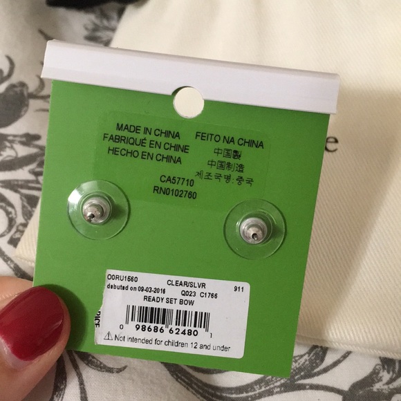 Kate Spade Pave Bow Stud Earrings - Picture 3 of 6